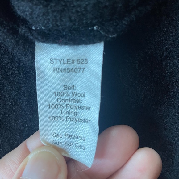 CAbi Women's Elegant Black Wool Ruffle Blazer Sweater Jacket - Picture 8 of 9